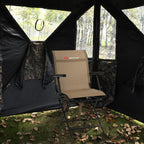 Goplus Hunting Chair, 360 Swivel Folding Hunting Blind Chair With Carrying Strap, 330Lbs Capacity, Portable Deer Hunting Stool,