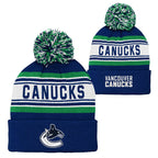 Nhl Kids Youth Official Primary Logo Sport Knit Cold Weather Cuffed Pom Beanie Hat (Us, Alpha, One Size, Vancouver Canucks)