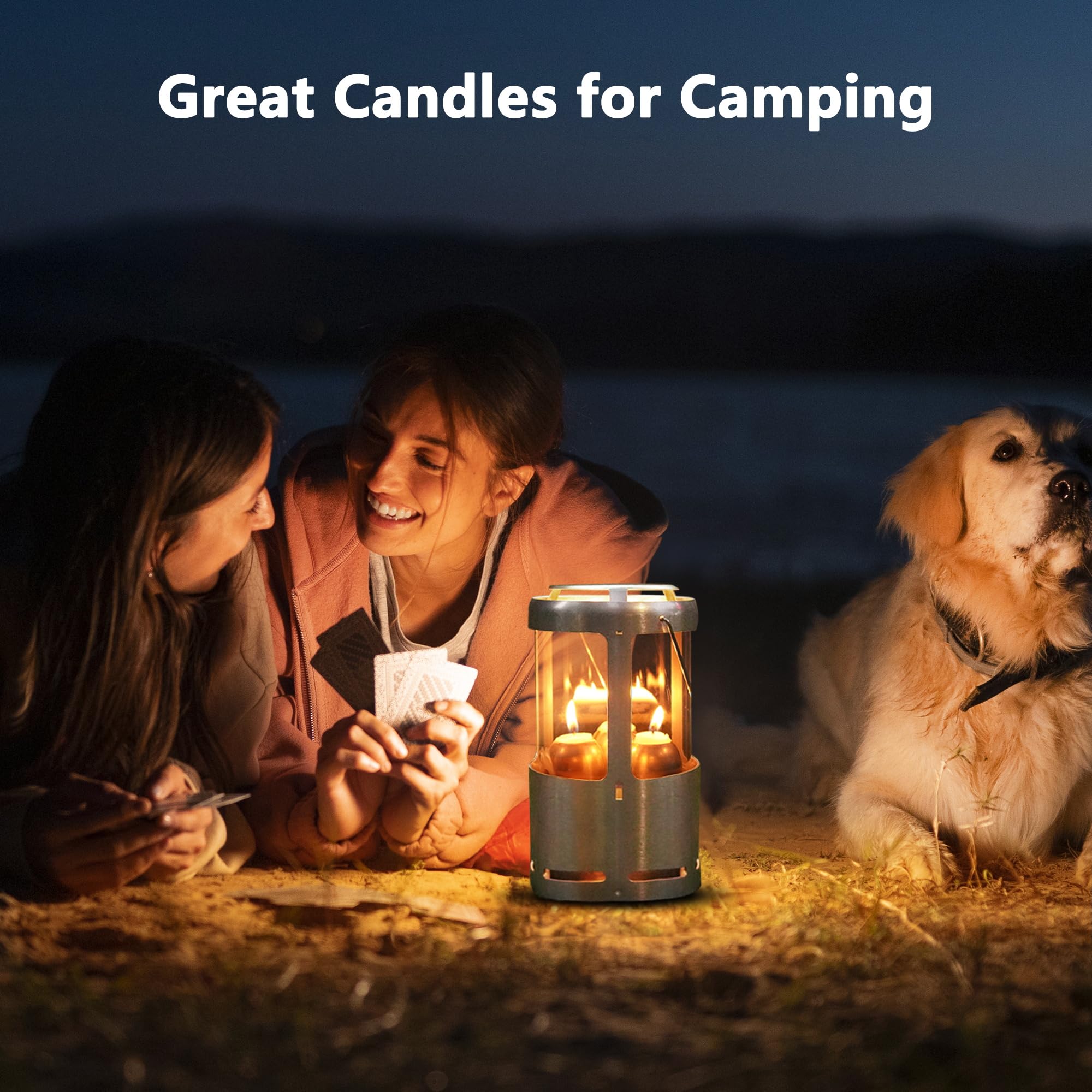 15-Hour Natural Beeswax Candles Compatible With Candle Lanterns - Smokeless Clean Long Lasting Burning For Outdoor, Camping, Eme