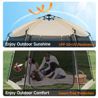 Alvantor Screen House Gazebo, 4-6 Person Pop Up Screen Tent, Instant Screen Room With Carry Bag, Outdoor Mosquito Tent Camping,