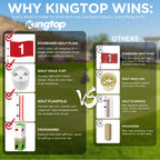 Kingtop Golf Pin Flags Basic, Practice Putting Green Flagstick Hole Cup Set, Golf Flag Stick For Driving Range  Backyard  Indoor