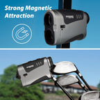 Gogogo Sport Vpro Vrp Golf Rangefinder With Slope Switch, 1500/2500 Yd, 7X Magnification, Magnet Stripe, 0.3Yd Accuracy, Recharg