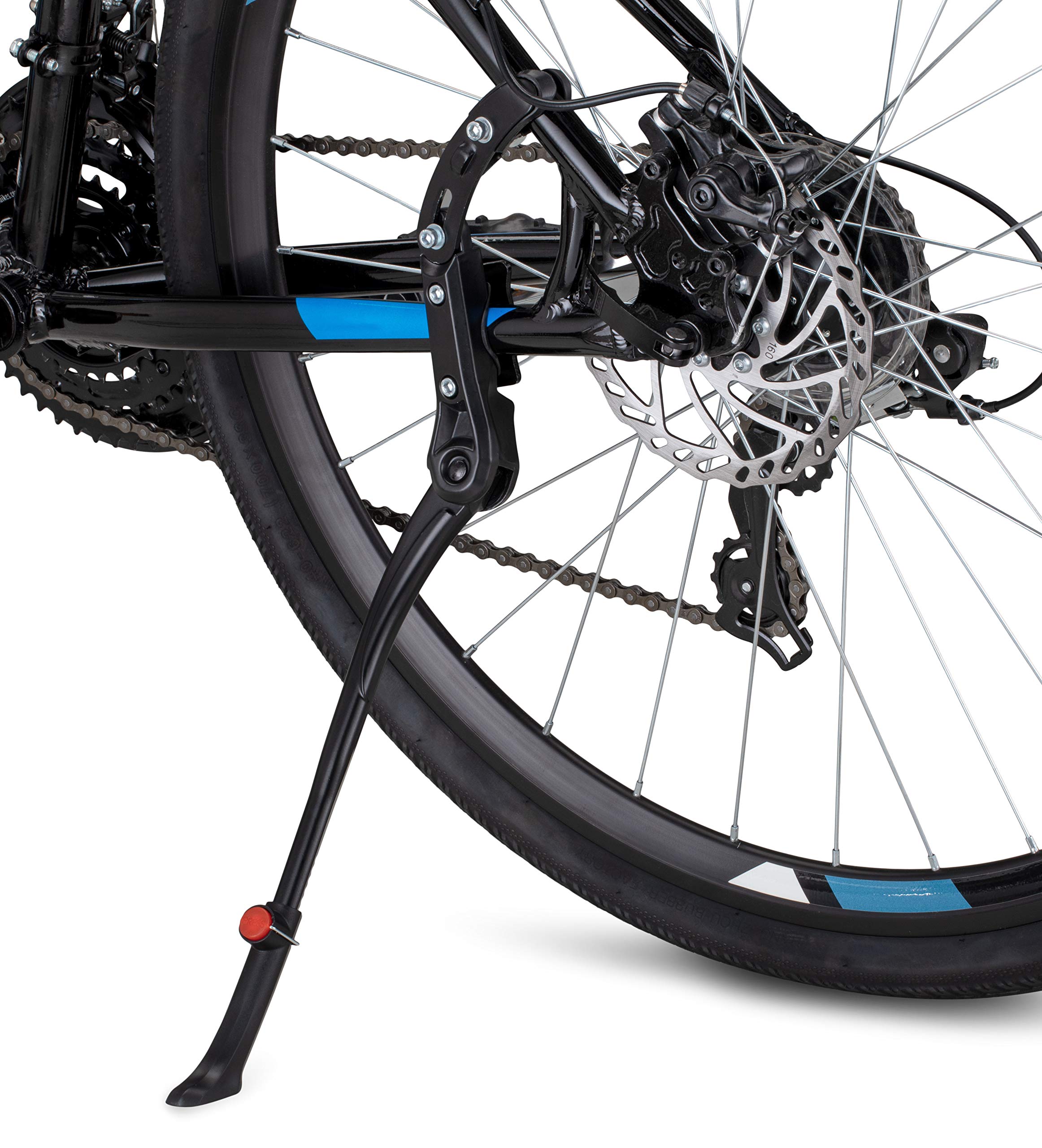 Schwinn Rear Mounted Bike Kickstand, Easy To Install, With Anti-Slip Foot Pads, Lightweight Aluminum Alloy, Fits Most Adult Bike