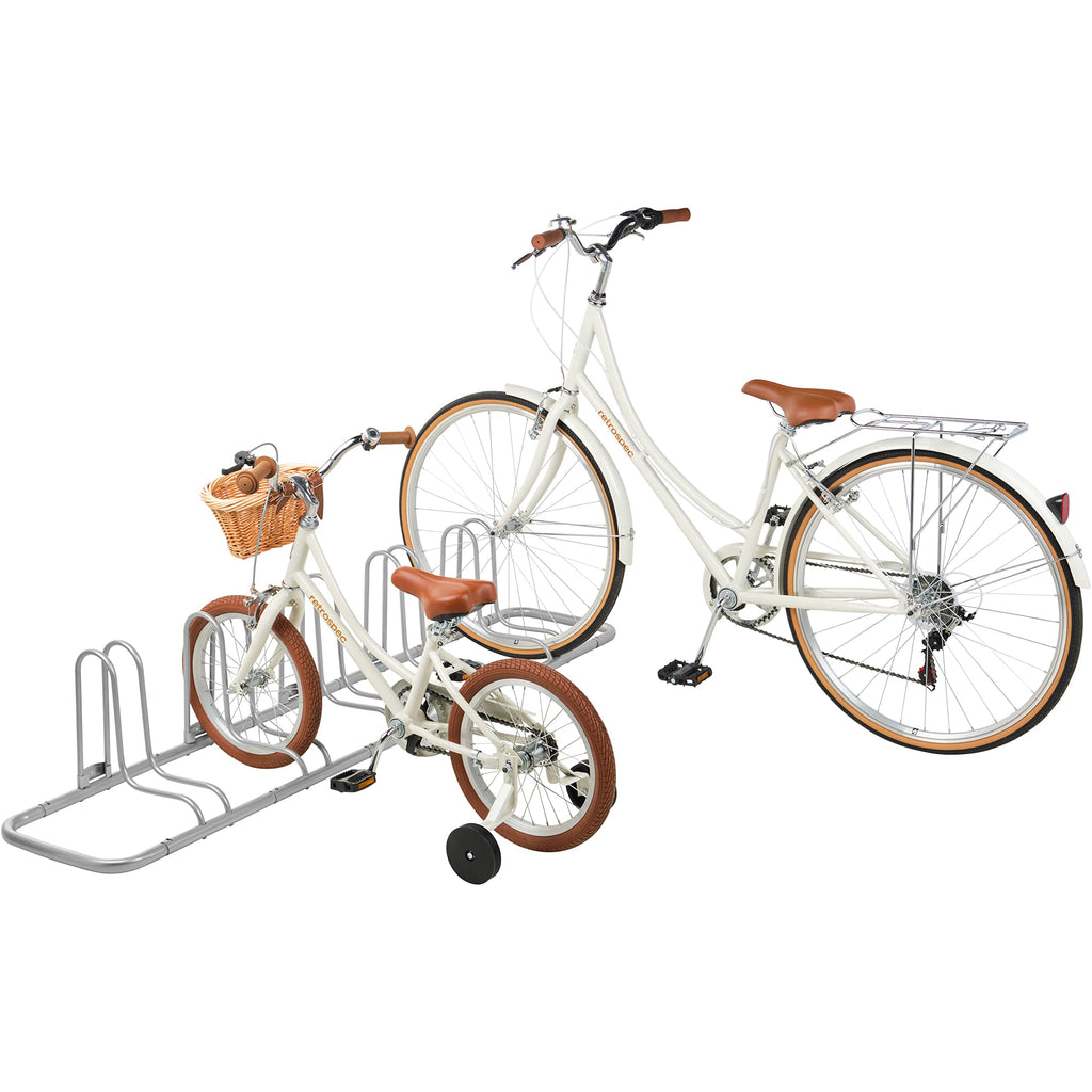 Retrospec Stash Rack 2, 4 & 5 Bike Floor Stand Bicycle Storage Organizer For Mountain Bike, Road Bike, Weather Resistant Fine Po