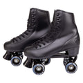 C SEVEN C7skates Quad Roller Skates | Retro Design (Black, Women's 5 / Youth 4)