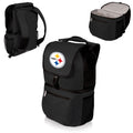 Black Pittsburgh Steelers Zuma Cooler Backpack