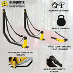 Suspenz Deluxe Kayak Canoe Sup Storage Rack, Adjustable Wall Hangers/Hooks, Indoor & Outdoor Use, Safety Straps, Stores Boats Up