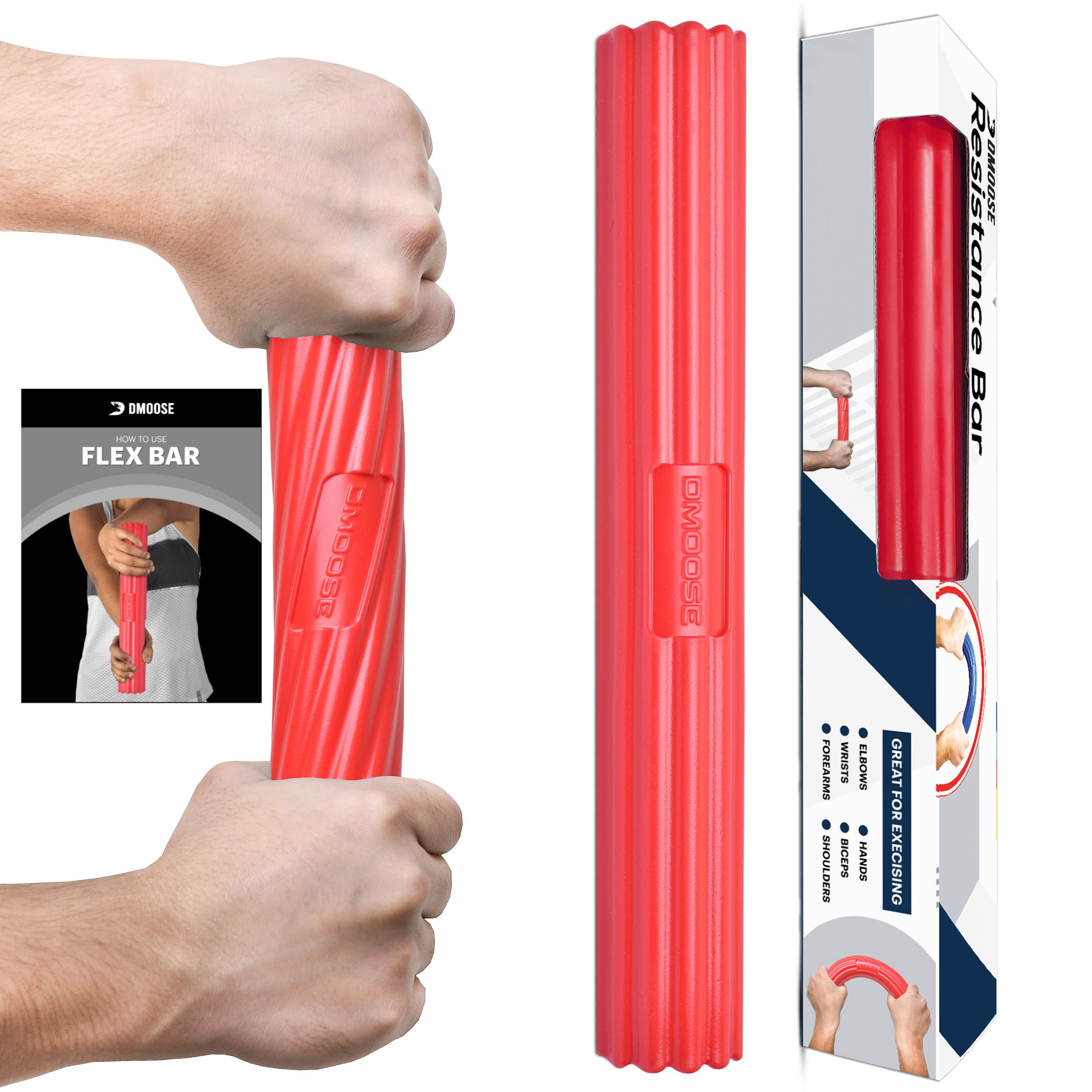 Dmoose Fitness Flex Bar (Red-Light)