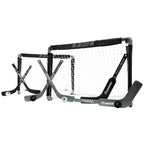 Nhl Mini Hockey Goal Set Of 2 - Black - Includes Mini Hockey Goals, 4 Hockey Sticks, 2 Goalie Sticks, And 4 Foam Hockey Balls