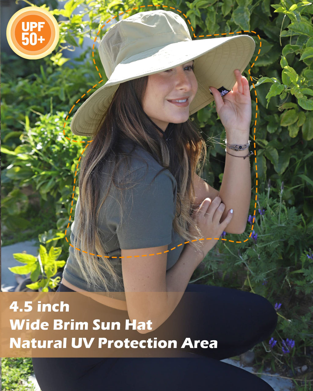Safari Sun Hat Wide Brim Bonnie Fishing Cap With Adjustable Drawstring Olive For Men & Women
