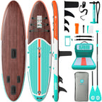 Niphean Paddle Board with Seat, 106 Paddleboard Inflatable Paddle Board with Seat Anti-Slip EVA Deck and StabilTrac Fin, Inflata