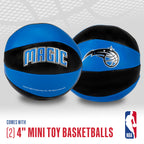 Franklin Sports Nba Orlando Magic Toy Basketballs - 2 Pack Of Kids Soft Mini Basketballs For Over The Door + Indoor Hoops - Nba