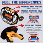 Oral Mart Football Mouth Guard (Tiger Bite) - Lip Guard Mouthpiece - Football Mouthguard Pacifier Protector With Detachable Stra