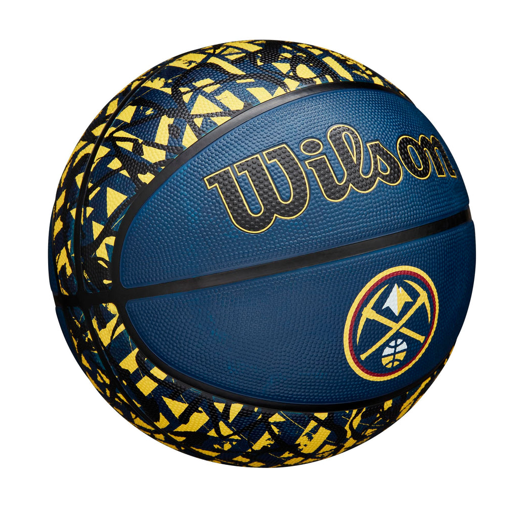 Wilson Nba Team Graffiti Basketball - Denver Nuggets, Size 7-29.5''