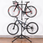 Kong Ming Car Bike Rack Garage Storage - 2 Bicycle Vertical Hanger Parking Rack Gravity Floor Storage Stand - Fully Adjustable G