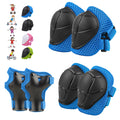 6PCS Kids Protective Gear Set, Knee Pads for Kids 3-10 Years Old, Toddler Elbow Pads, Wrist Guards, Skating Cycling Bike Rollerb