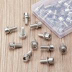 40 Pieces M5 Hex Bolt Socket Tapping Screw Bolts Water Bottle Cage Bolts With Washers For Bike Water Bottle Cage Holder Bracket