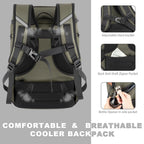 Insulated Cooler Backpack,33 Cans Multifunctional Double Deck Leakproof Cooler Bag With Sternum Strap,Large Capacity Lightweight