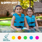 Trc Recreation Super Soft Uscg Kids Small Foam Swim Vest Life Jacket, Blue