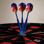 Elkadart Neon Soft Tip Darts With Storage/Travel Case, Blue, 18 Grams