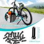 Bike Cable End Caps, Black Cable End Crimps, Bike Brake Cable End Tips For Road Mountain Bicycle, Pack Of 50