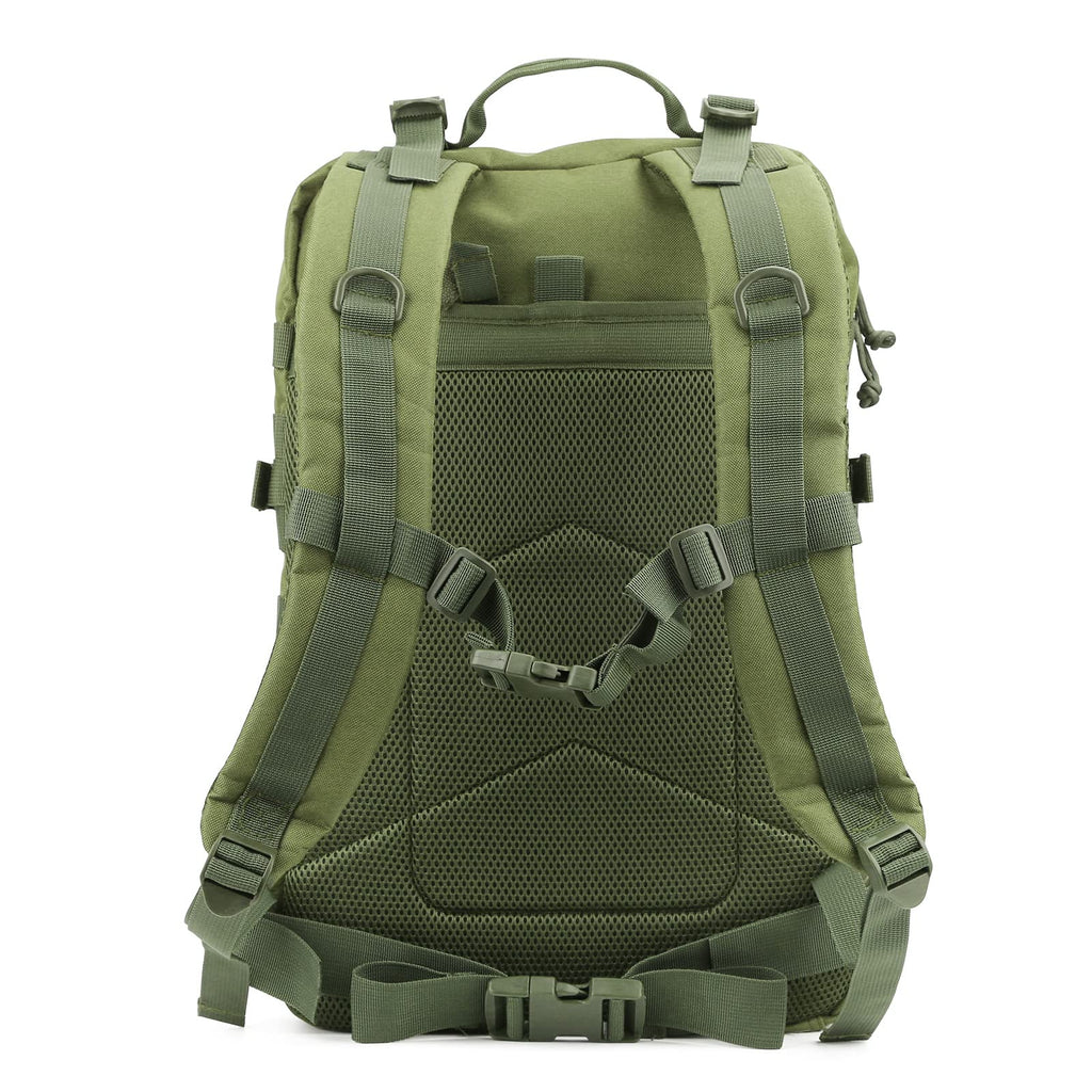 Reebow Gear Military Tactical Backpack Large Army 3 Day Assault Pack Molle Bag Boys Backpacks For School Army Green