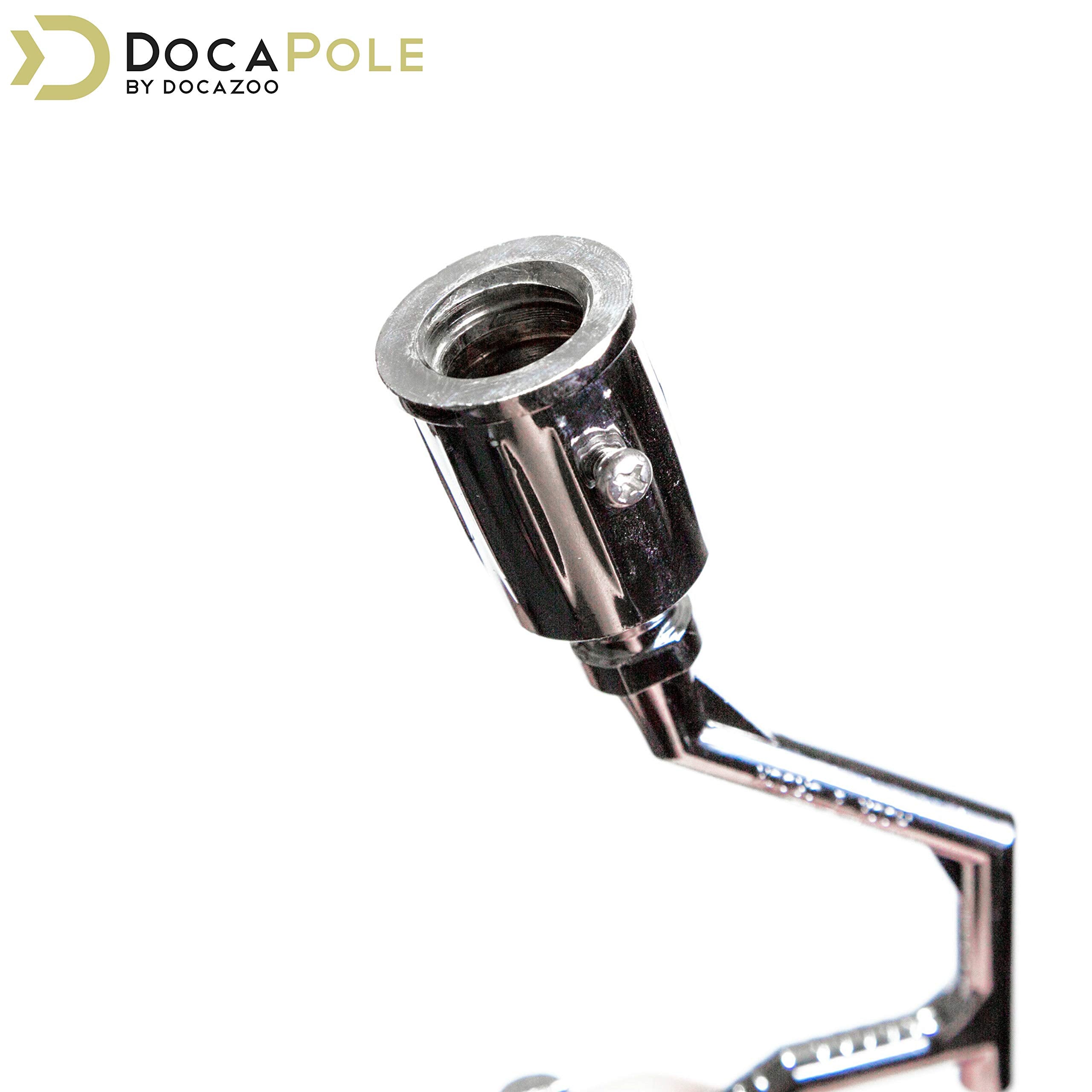 Docazoo Docapole Big-Reach Pole Hook Attachment For Extension Pole | Telescopic Pole Hook For Hanging Lights | Christmas Lights