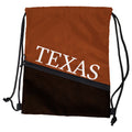 Logo Brands NCAA Texas Longhorns Tilt Backsack - Lightweight Drawstring Bag with Zippered Mesh Pocket For Essentials & Water-Res