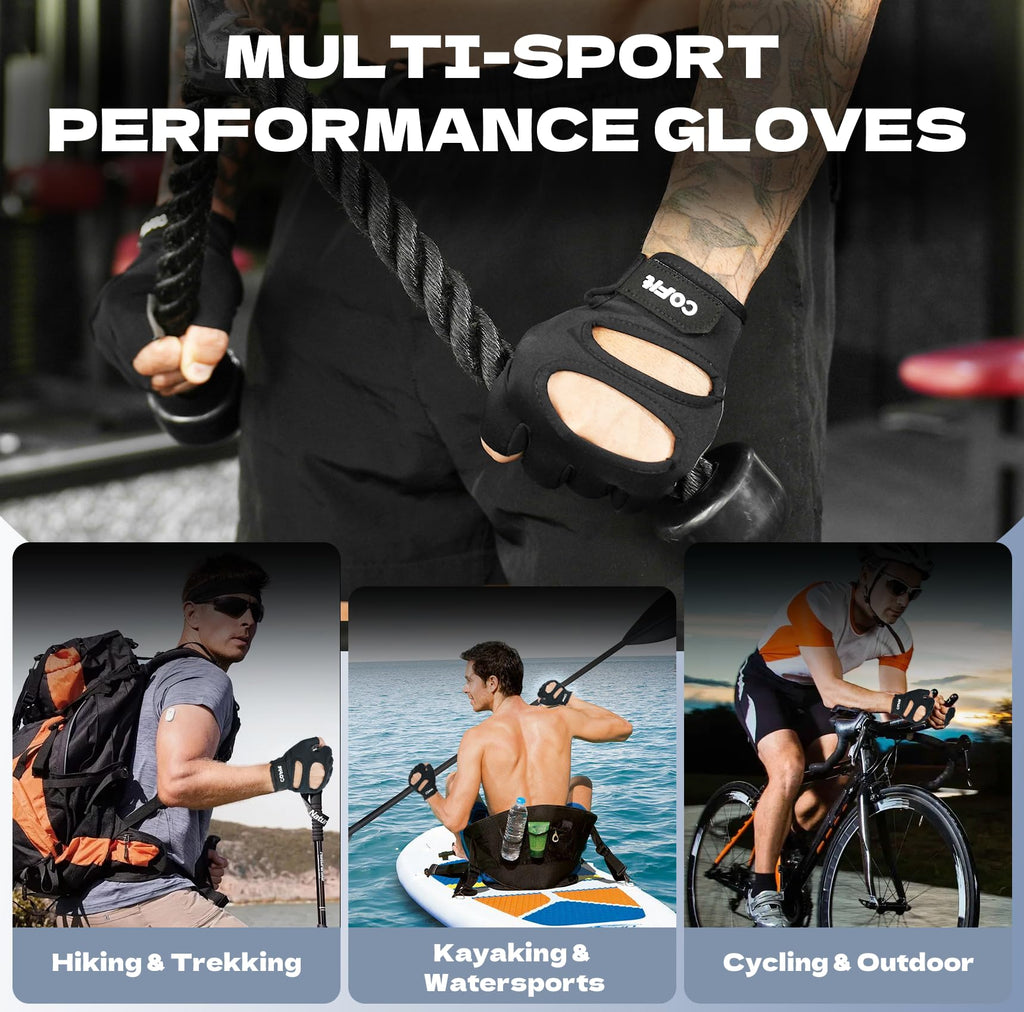 COFIT Gym Gloves for Men and Women, Breathable Anti-Slip Weight Lifting Gloves with Wrist Support and Palm Protection for Fitnes