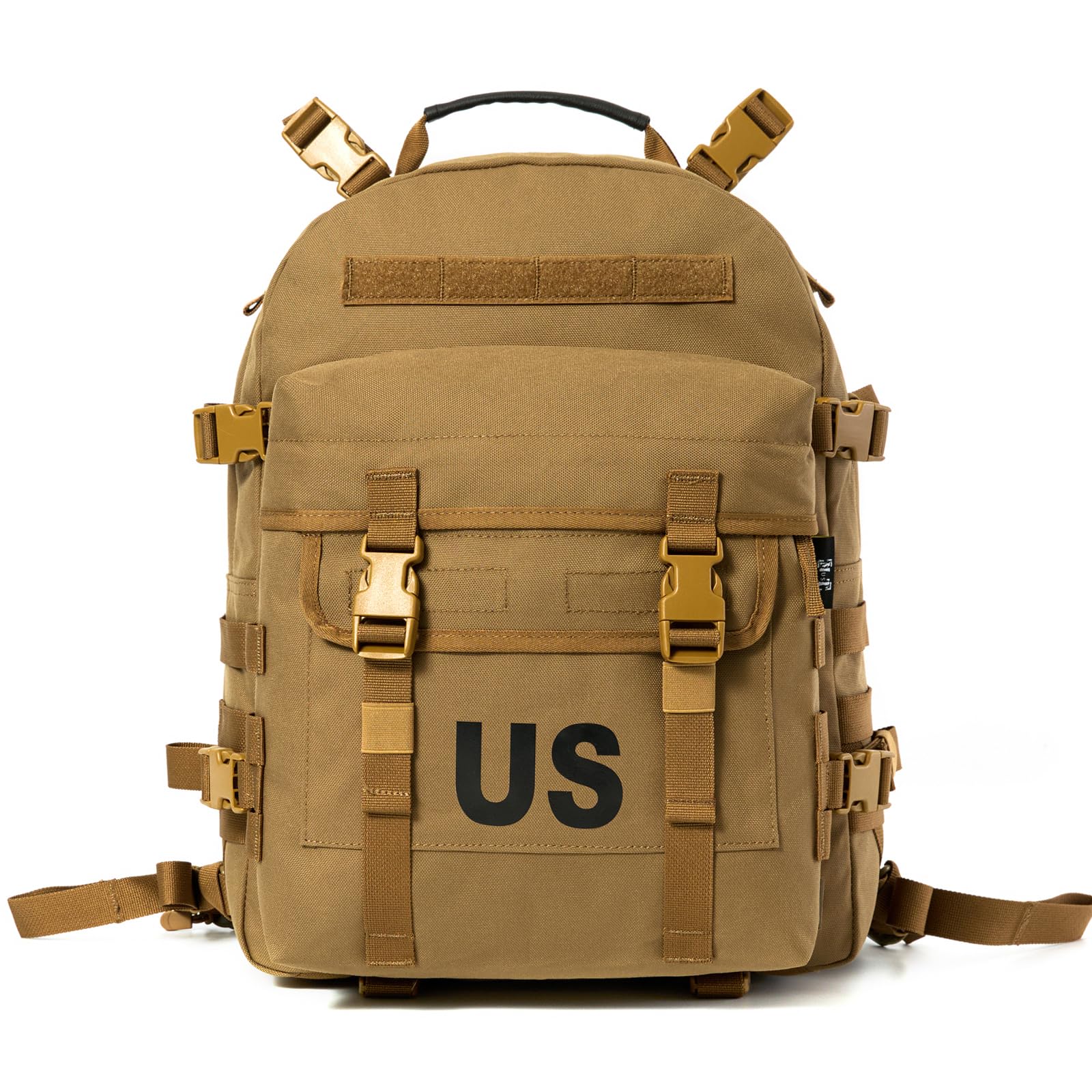 MT Military Army MOLLE 2 Tactical Assault Backpack, Rifleman 3 Day Pack, Medium Rucksack (Coyote)