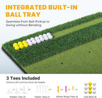 SwingRex 5x4FT Golf Practice Mat with Balls, Tees for Indoor & Outdoor Training