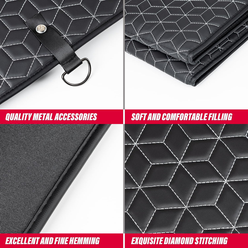 Ohmu Non Inflatable Truck Bed Air Mattress For Large Truck,Car Travel Camping Back Seat Extender For F150/Ram 1500/Toyota/Silver