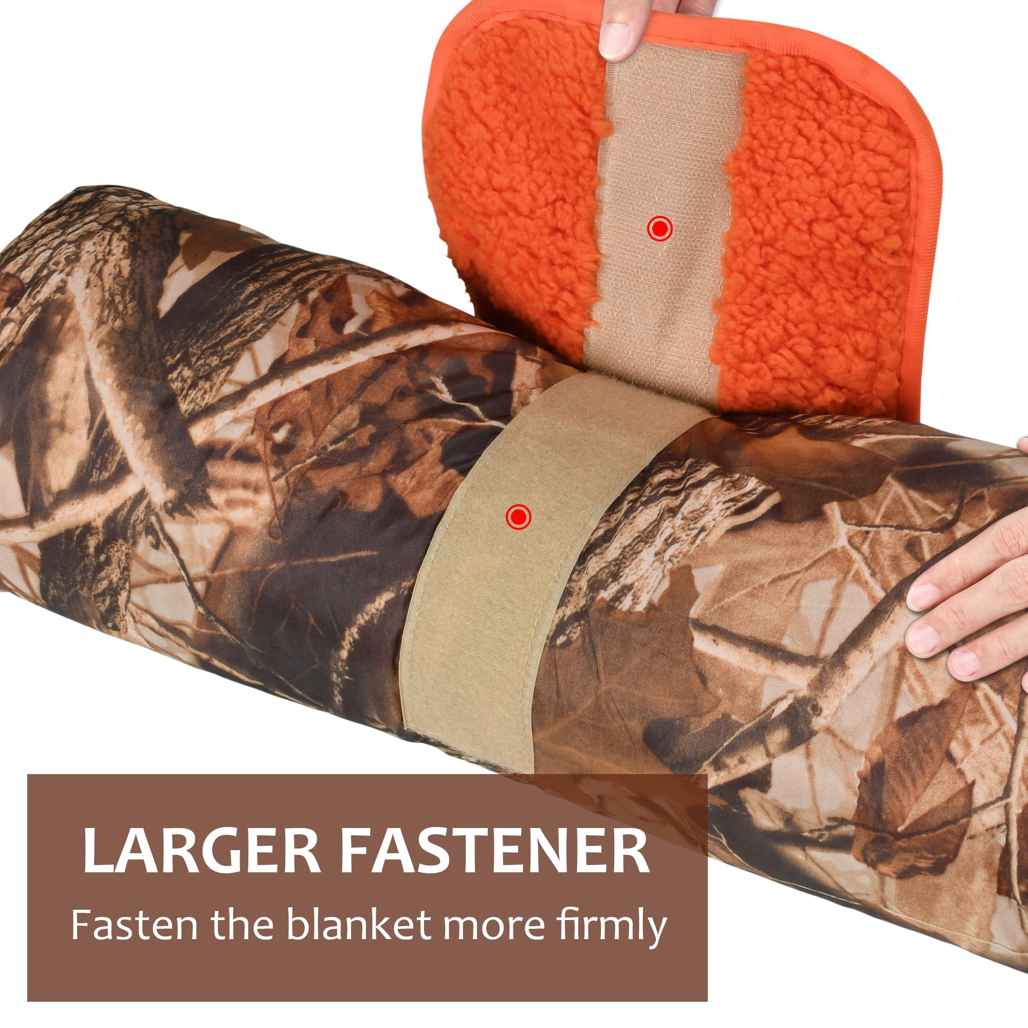 Tirrinia Outdoors Camo Blanket, Sherpa Fleece Warm Camo Gifts For Him/Husband/Dad, Camo Hunting Gifts, For Men, Camping Blanket