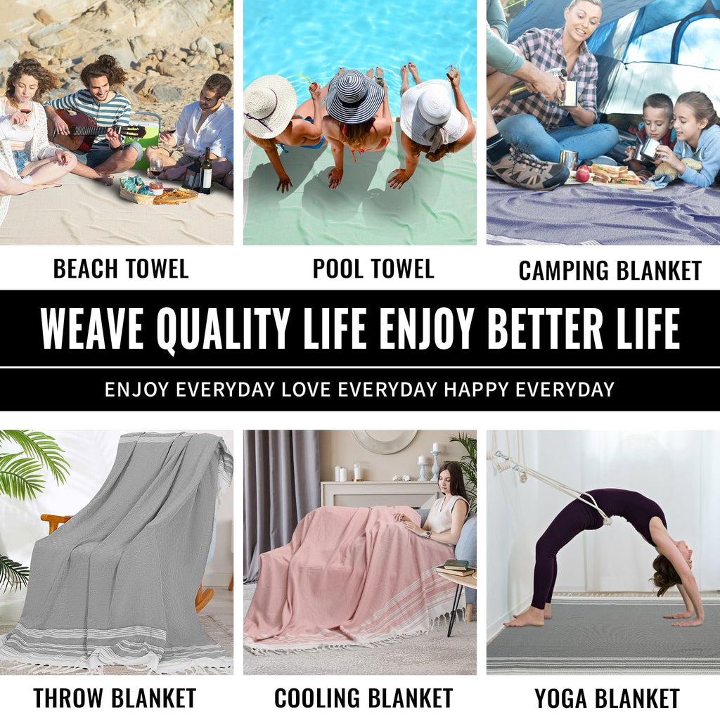 Large Soft Picnic Blanket Outdoor Law Grass Mat Park Car Travel Europe Mexico Trip Beach Towel Outside Summer Vacation Stuff Acc