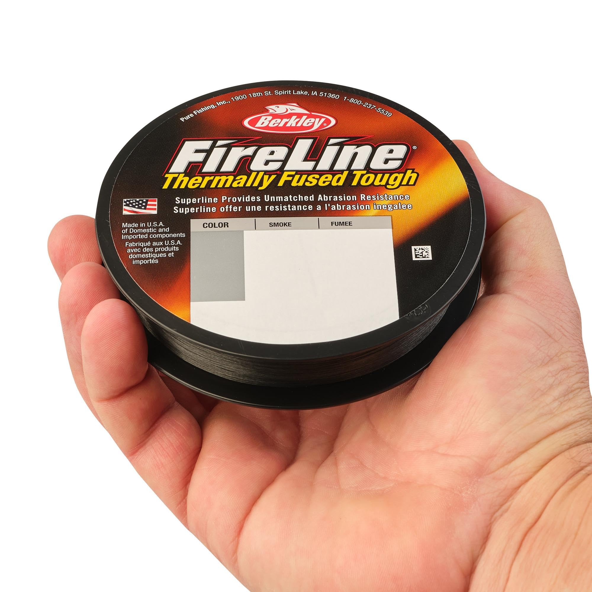 Berkley Fireline Superline, Smoke, 17Lb | 7.7Kg, 125Yd | 114M Fishing Line, Suitable For Freshwater Environments