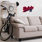Rico Industries Ncaa Mississippi Rebels Distressed Shape Cut Pennant - Home And Living Room D  Cor - Soft Felt Ez To Hang