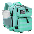 HongXingHai 9L Mini Tactical Backpack for Men and Women, Tactical Backpack Small for Hiking, Small Tactical Bag (MintGreen)