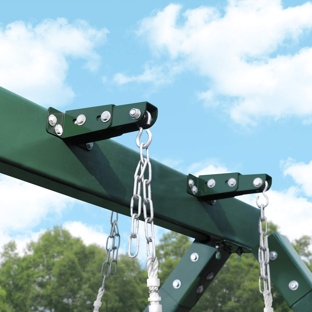 Gorilla Playsets 11-4026-P Adjustable Glider Brackets For Swing Sets (Pair), Green