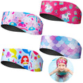 Zhanmai Unicorn Style Kids Adjustable Waterproof Ear Band with Swimming Ear Covers for Ear Protection (22 Inch)