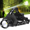 Bud K LED Headlamp Rechargeable, Upgraded 30W Super Bright Head Lamp 1000 High Lumen with 6 Modes, Zoomable, IPX6 Waterproof Hea