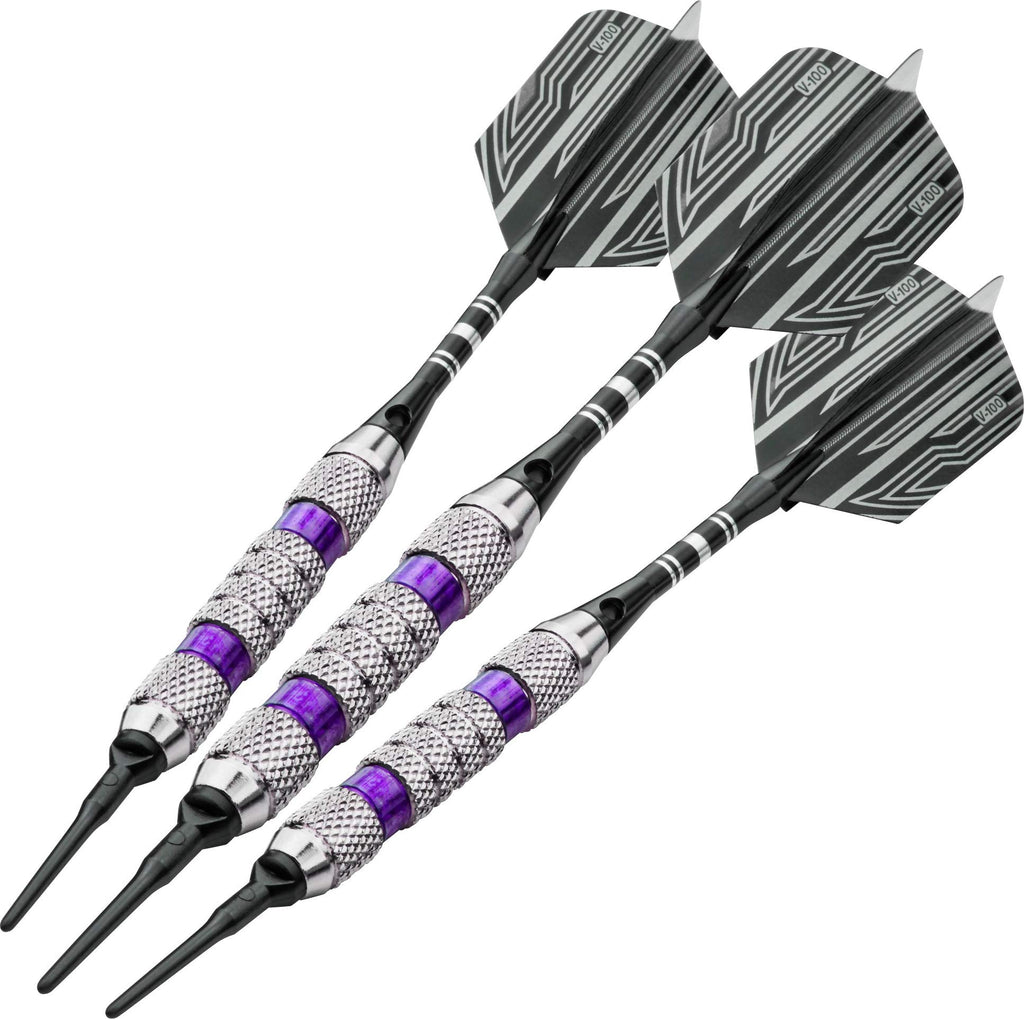 Viper Wind Runner Soft Tip Darts, Purple Rings, 18 Grams