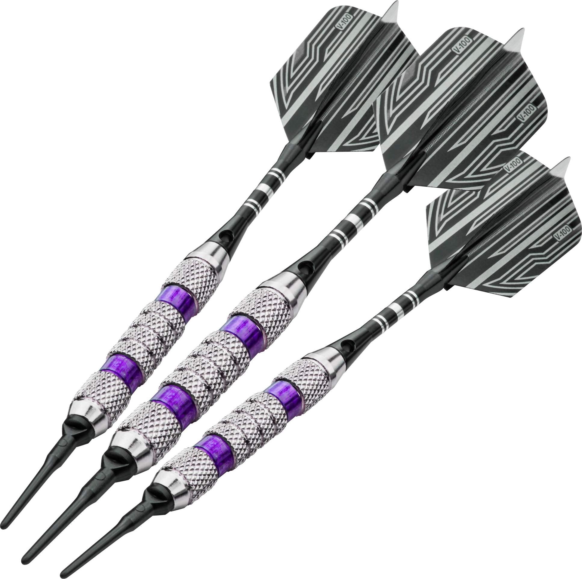 Viper Wind Runner Soft Tip Darts, Purple Rings, 18 Grams