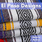 El Paso Designs Mexican Yoga Blanket  Colorful Falsa Serape  Park Blanket, Yoga Towel, Picnic, Beach Blanket, Patio Blanket, Sof