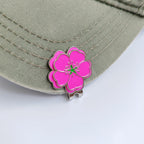 Eshan Golf Ball Marker And Magnetic Golf Hat Clip Set Flower Clover Shape Clips Markers Golf Bag Accessories Court Gift For Men