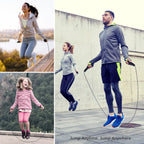 Loocio Jump Rope, Tangle-Free Rapid Speed Jumping Rope Cable With Ball Bearings For Women, Men And Kids, Adjustable Foam Handles