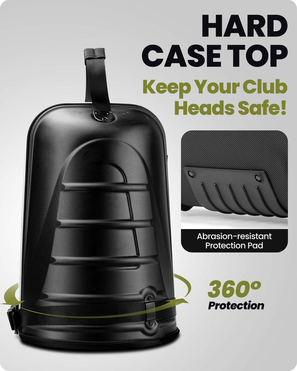 Outdoormaster Golf Travel Bags For Airlines With Wheels And Hard Case Top, Protect Golf Clubs, Lightweight And Easy To Maneuver,