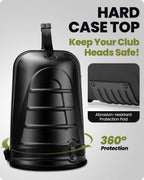 Outdoormaster Golf Travel Bags For Airlines With Wheels And Hard Case Top, Protect Golf Clubs, Lightweight And Easy To Maneuver,