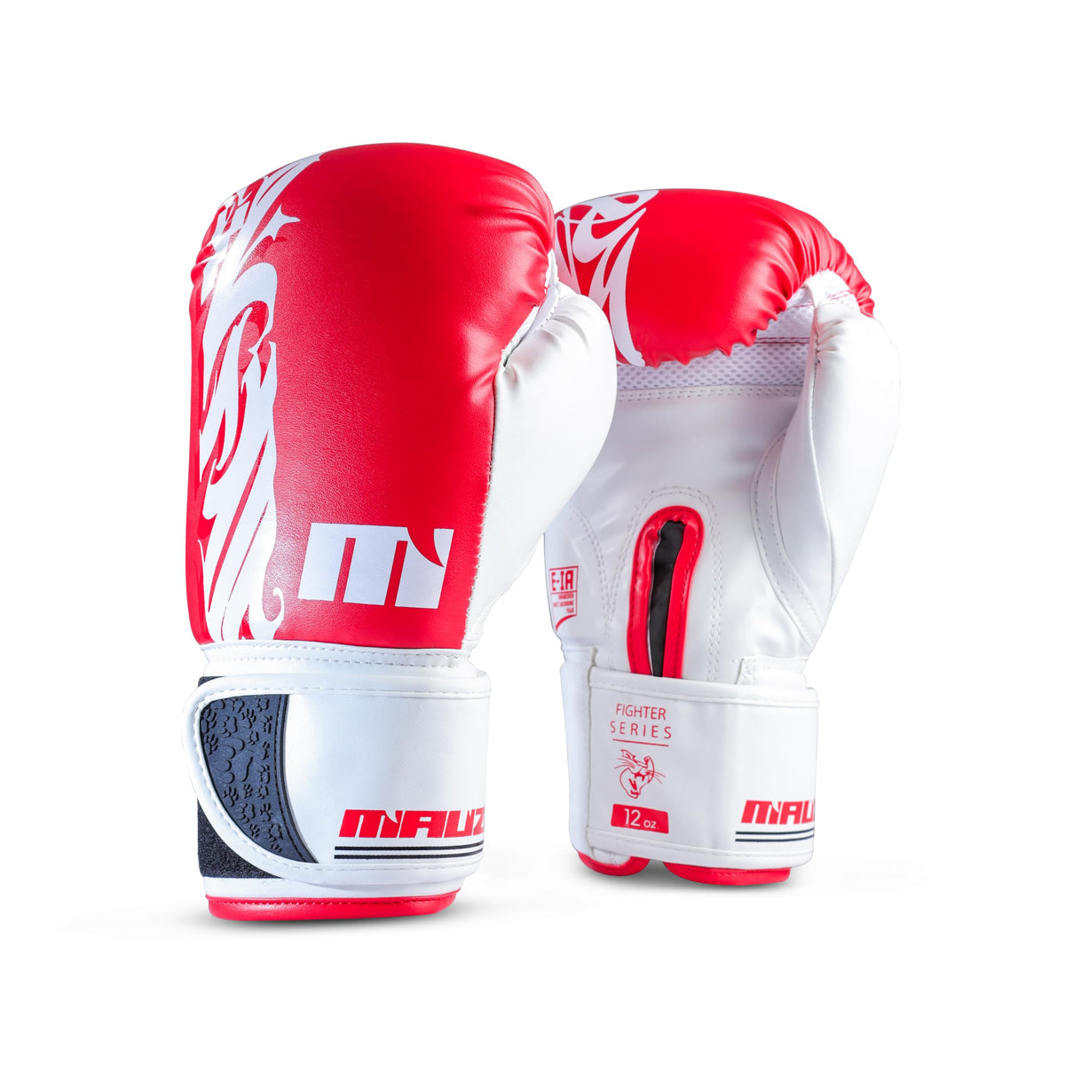 MAUZER Tribal Shadow Fighter Boxing Gloves Training and Sparring Gloves with EIA Foam Padding Ventilated Palm Secure Thumb Lock 