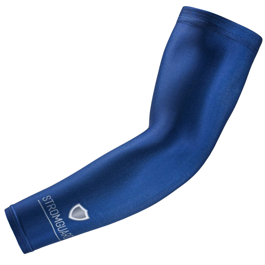 Stromguard Compression Sports Arm Sleeve Digital Camo Baseball Football Basketball - (One Arm Sleeve) (Youth Large, #29 - Navy)