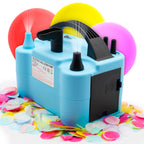 Electric Balloon Pump With Tying Tool | Portable Dual Nozzle Balloon Pump Electric | Balloon Inflator Pump Electric | Air Pump F